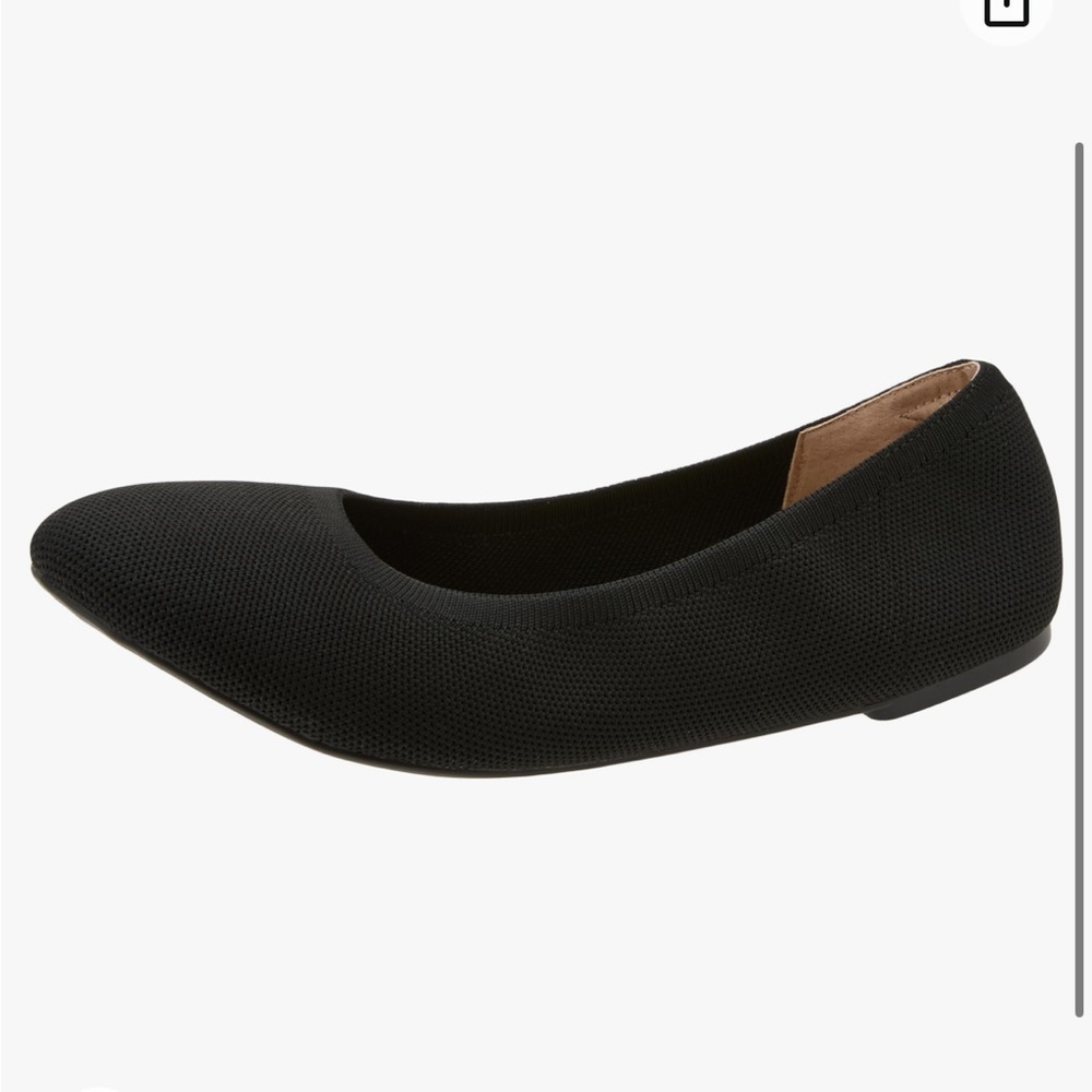 Amazon Essentials Women's Knit Ballet Flat Rothy’s Black